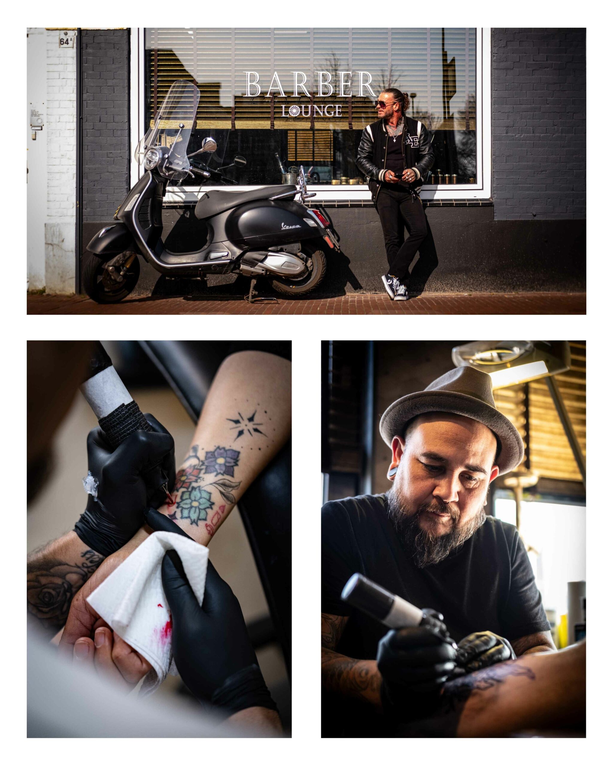 Professionele bedrijfsfotografie van Shelbi Inc in Groningen – stoere barbershop en tattoostudio vastgelegd door grafisch fotograaf.