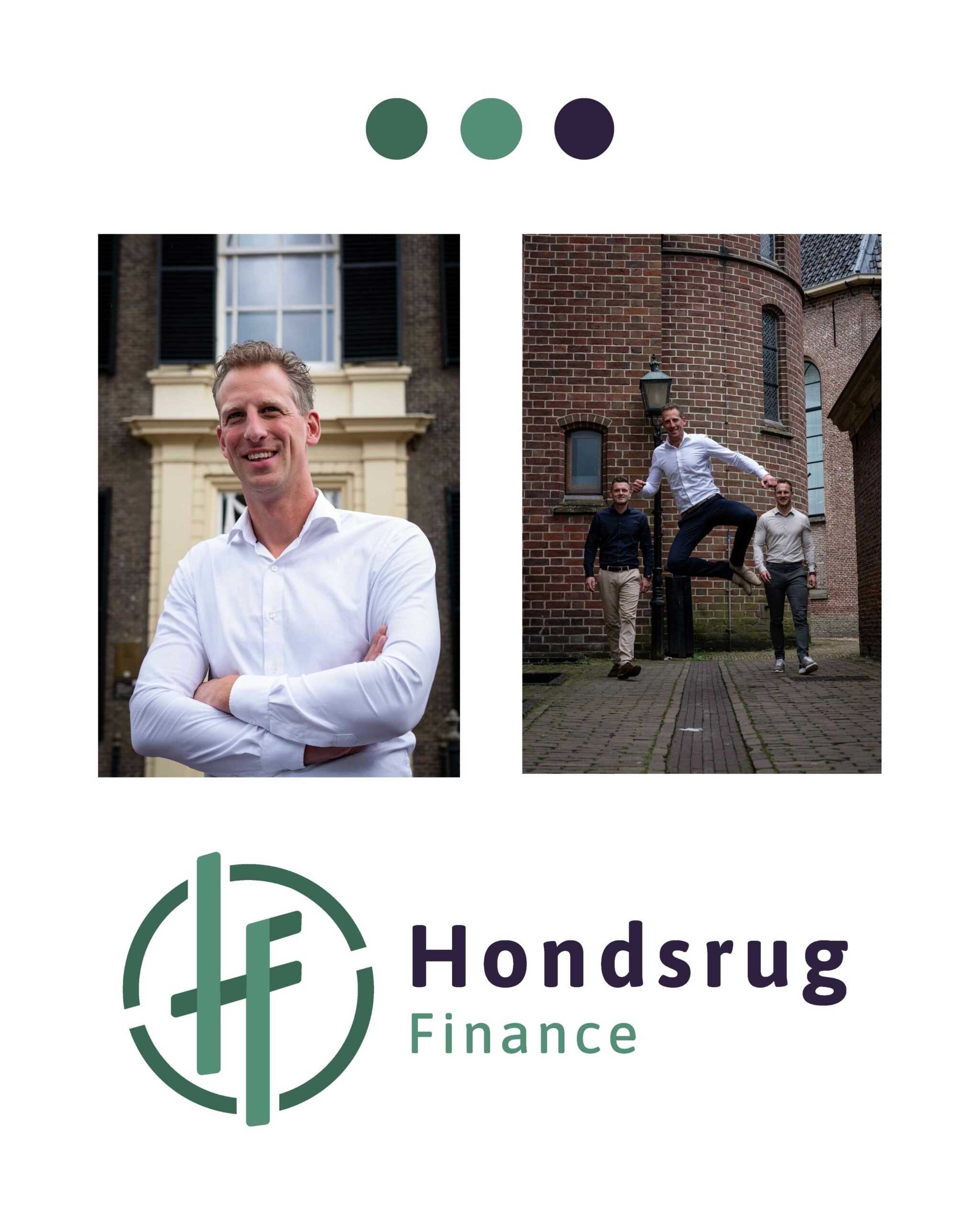 Ontworpen logo en bedrijfsfotografie voor Hondsrug Finance, professioneel financieel adviesbureau in Groningen